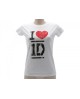 T-shirt One Direction Ragazza - I Love 1D - ODILOV.BI