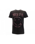 T-Shirt Nirvana Smile fiorato - RNI2