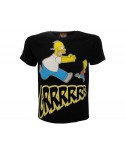T-Shirt Simpsons Homer & Bart Grrrr - SIMGRR.NR