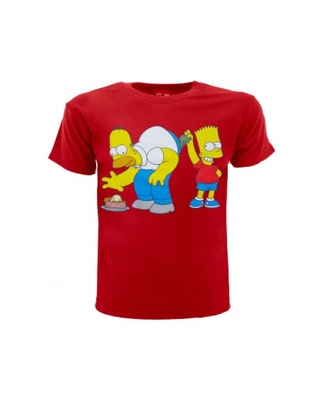 T-Shirt Simpsons Homer e Bart dollari - SIMSOL.RO