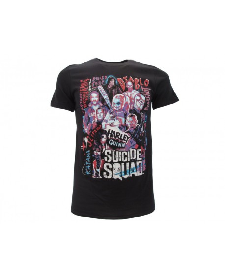 T-shirt Suicide Squad Gruppo - SSQGR.NR
