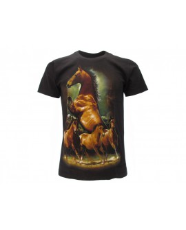 T-Shirt Animali Cavallo Mustang - ANCAV3