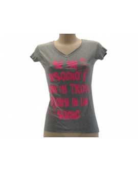 T-Shirt Solo Parole Donna Basic Se Hai Bisogno.. - SPTDBIS.GR