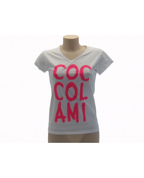 T-Shirt Solo Parole Donna Basic Coccolami - SPTDCOCCOL.BI