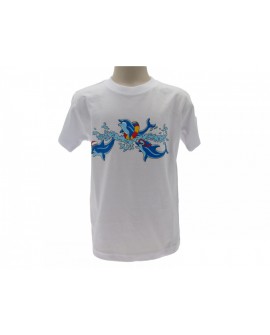 T-Shirt Turistica delfini (PERSONALIZZABILE CON UN - TUB18.FX