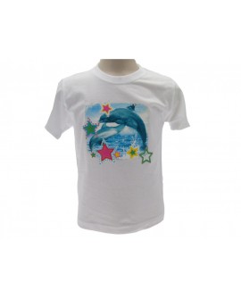 T-Shirt Turistica Delfini (PERSONALIZZABILE CON UN - TUB19.GI