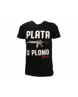 T-Shirt Narcos Plata o Plomo - NAR5.NR
