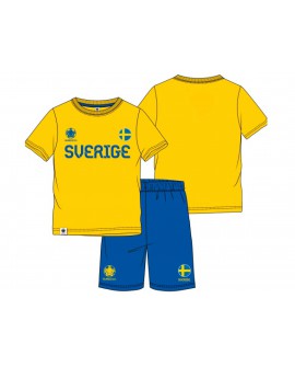 Kit maglia e pantaloncino Euro 2020 Svezia - SVNE20C