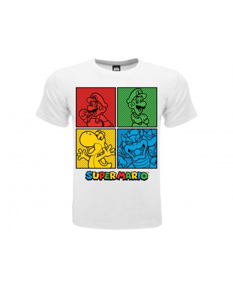 T-Shirt Nintendo Super Mario - Personaggi - SM10.BI