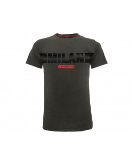 T-Shirt Milan AC - Scritta in rilievo - MILTSH8