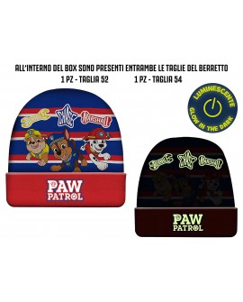 Berretto Paw Patrol - Luminescente Box 2 pz N03107 - PAWBER2