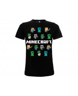 T-Shirt Minecraft Personaggi Kids - MC9B.NR