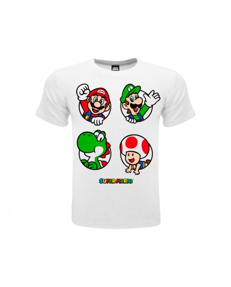 T-Shirt Nintendo Super Mario - Cerchi - SM8.BI