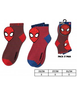 Calzetti Spiderman - pack 2 paia - 24 pz M06853MC - SPICALBO1