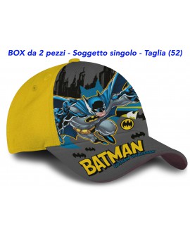 Cappello Batman - L04433 - Box 2pz. - Tgl. 52 - BATCAPBO4A