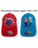 Cappello Super Mario - 2 Soggetti - Box 20 pz. - SMCAP9.BOX20
