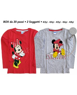 T-Shirt Minnie ML - 2 soggetti - Box 20 pz - MINTS1.BOX20