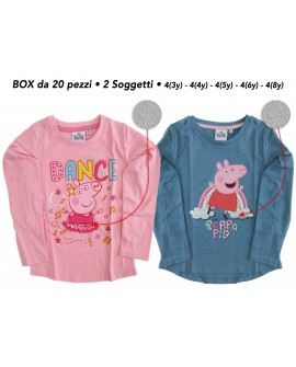 T-Shirt Peppa Pig ML - 2 soggetti - Box 20 pz - PPTS1.BOX20
