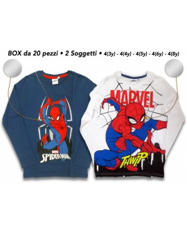 T-Shirt Spider-Man ML - 2 soggetti - Box 20 pz - SPITS2.BOX20