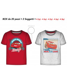 T-Shirt Cars - 2 soggetti - 60603 - BOX20 - CARSTS2BOX20