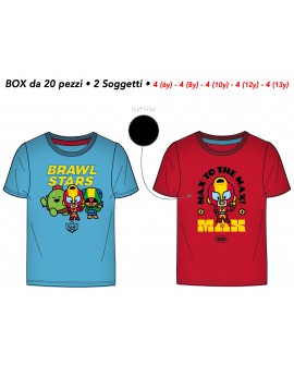 T-Shirt Brawl Stars - 2 soggetti - 60578 - BOX20 - BRSTS2BOX20