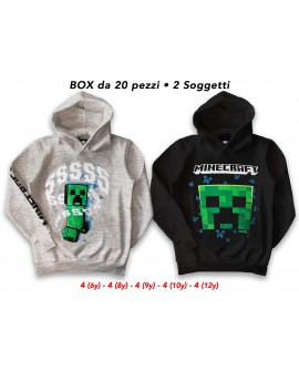 Felpa Minecraft - 2 Soggetti - 43785 - MCF4BOX20