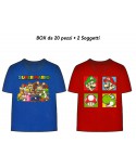 T-Shirt Super Mario - 2 soggetti - BOX20 - SMTS4BOX20