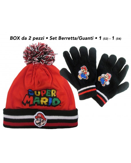 Super Mario - Set berretta/guanti - 54884 - SMSET1BOX2