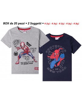 T-Shirt Spider-Man - 2 soggetti - 60605 - BOX20 - SPITS4BOX20