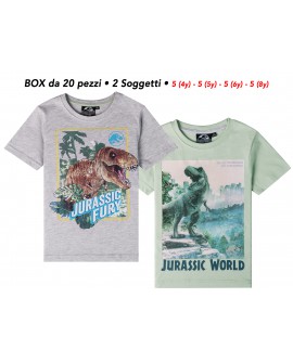 T-Shirt Jurassic World - 2 sogg. - 60577 - BOX20 - JURTS1BOX20