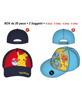 Cappello Pokemon - 60648 - BOX20 - PKCAP15BOX20