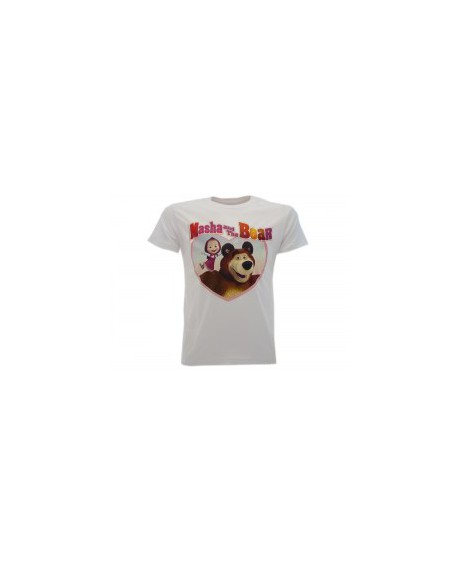 T-Shirt Masha e Orso Cuore - MASC.BI