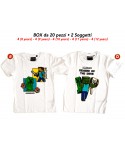 T-Shirt Minecraft - 2 soggetti - 55560 - BOX20 - MCTS8BOX20
