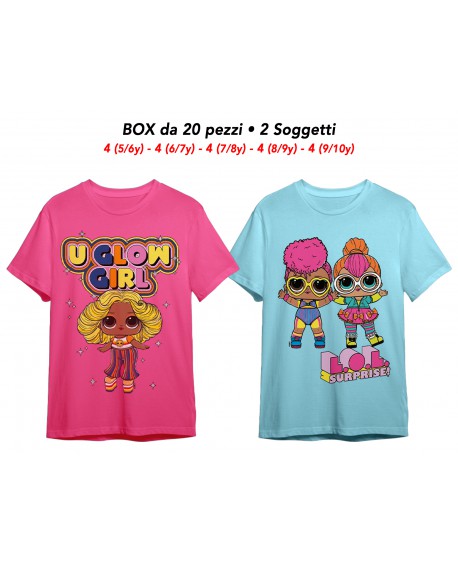 T-Shirt L.O.L. Surprise! - 2 soggetti - 60551 - LOLTS2BOX20